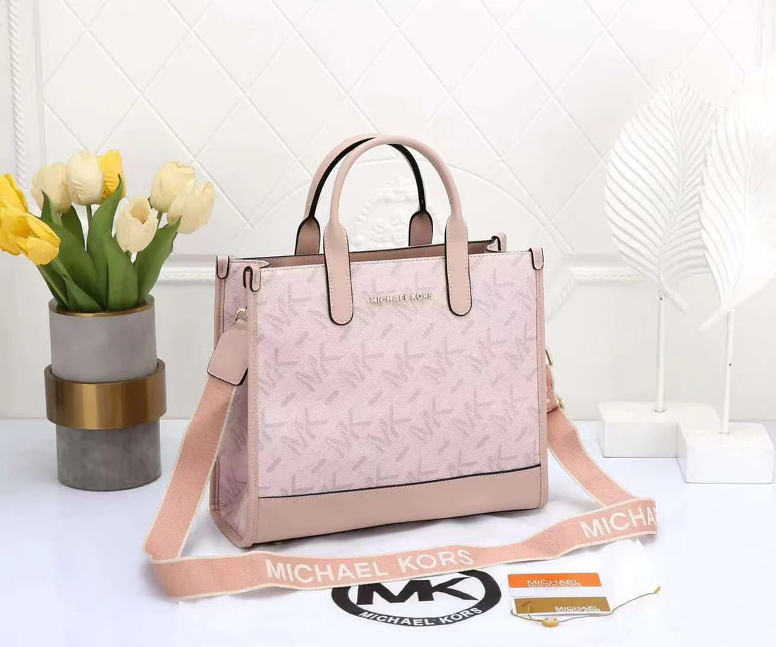 Michael Kors Handbag (Pink+Beige)