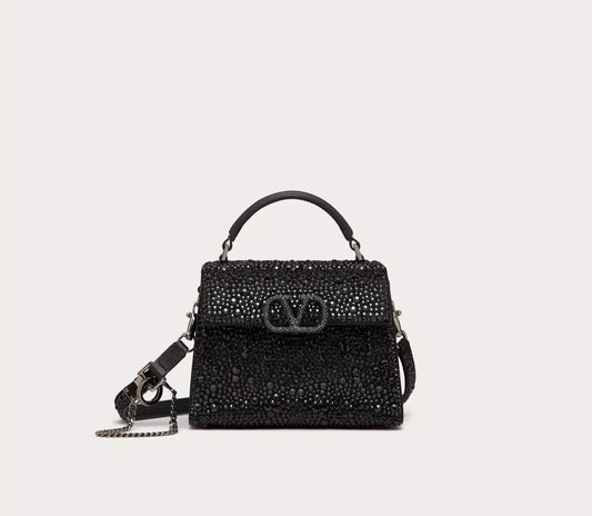 VELINTINO MINI VSLING HANDBAG WITH SPARKLING EMBROIDERY