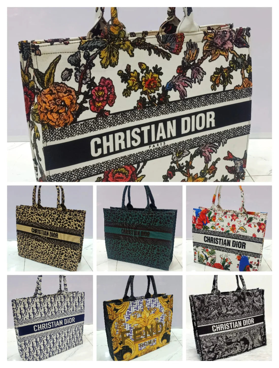 Christian Dior Book Tote Women Bag