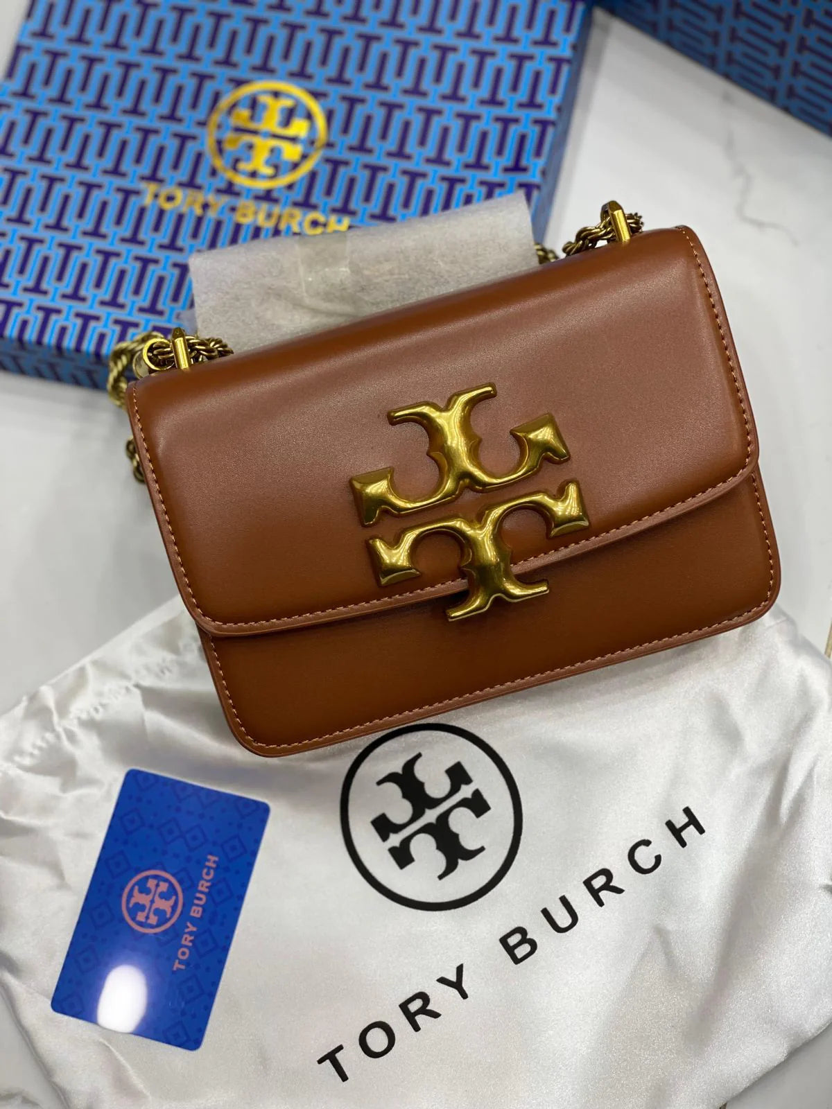 Tory Burch Eleanor small crossbody bag Brown