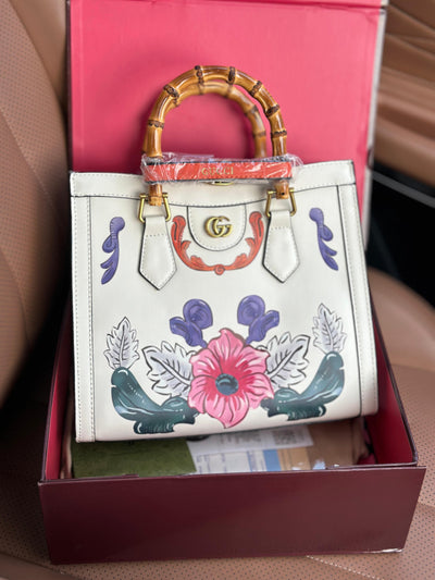 Gucci GG Diana Python Tote Bag hover