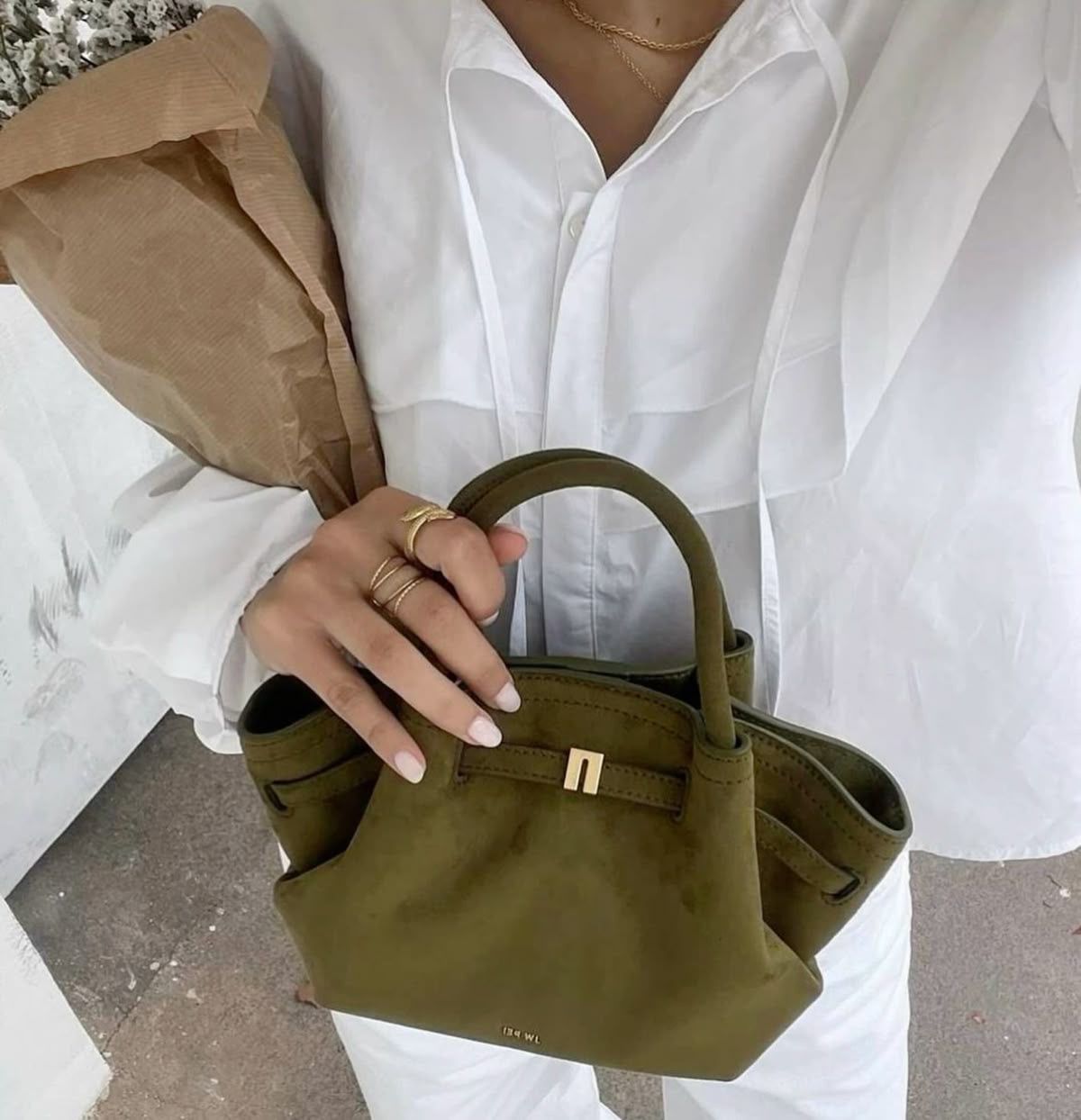 JW PEI Hana Mini Tote - Dark Olive