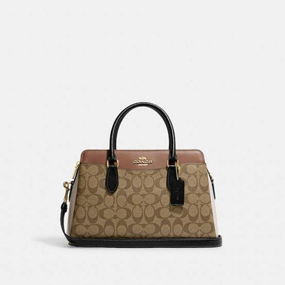 Coach Darcie Carryall Bag In Colorblock Signature Canvas