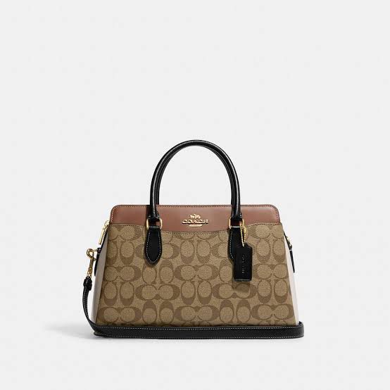 Coach Darcie Carryall Bag In Colorblock Signature Canvas