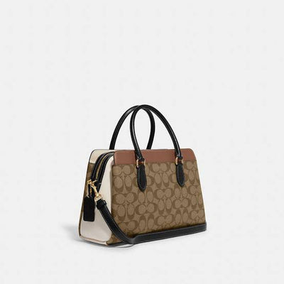 Coach Darcie Carryall Bag In Colorblock Signature Canvas hover