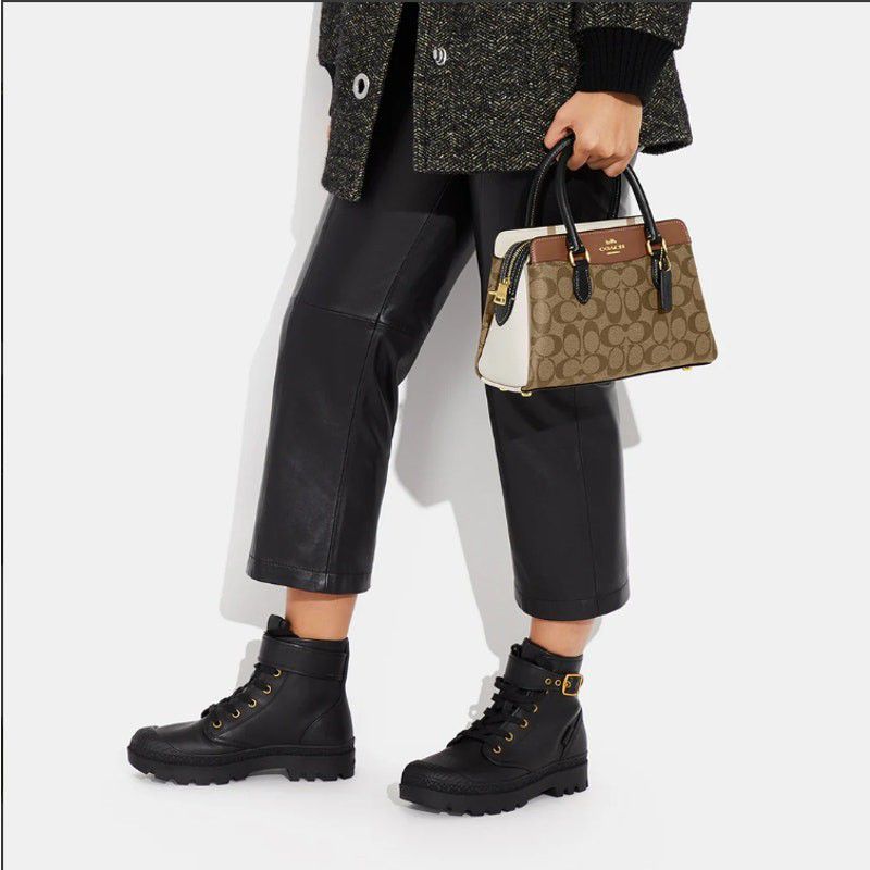 Coach Darcie Carryall Bag In Colorblock Signature Canvas