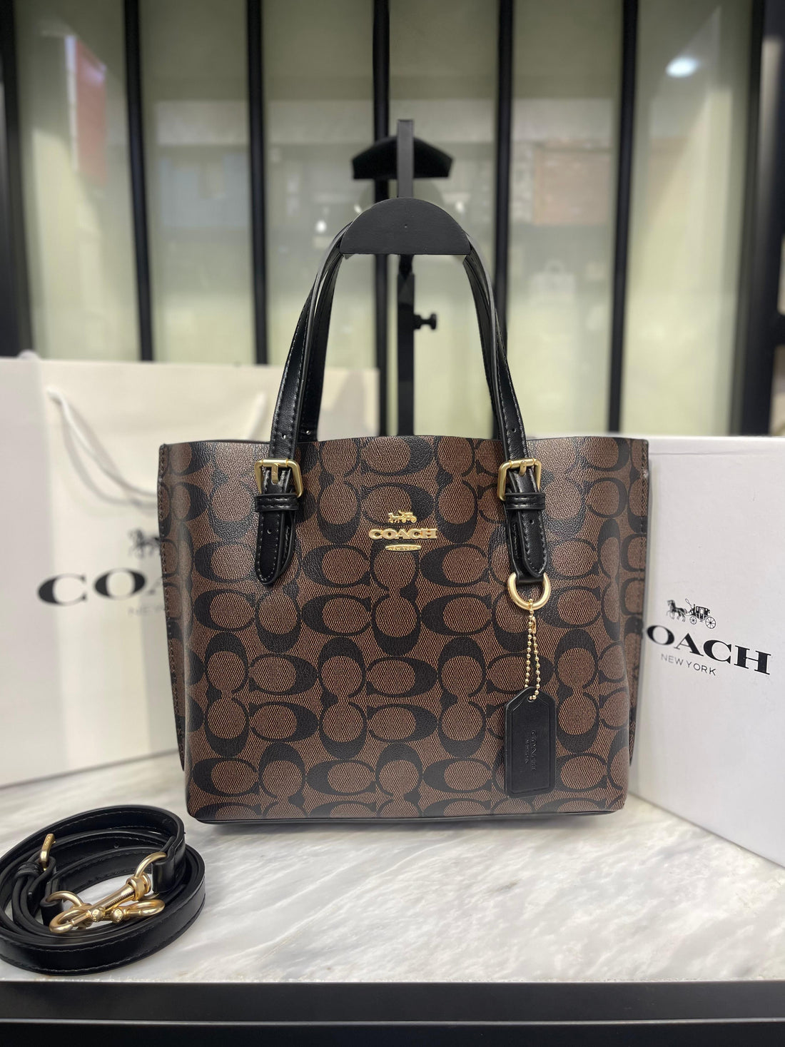 Coach Mollie Tote Bag 25 In Signature Canvas