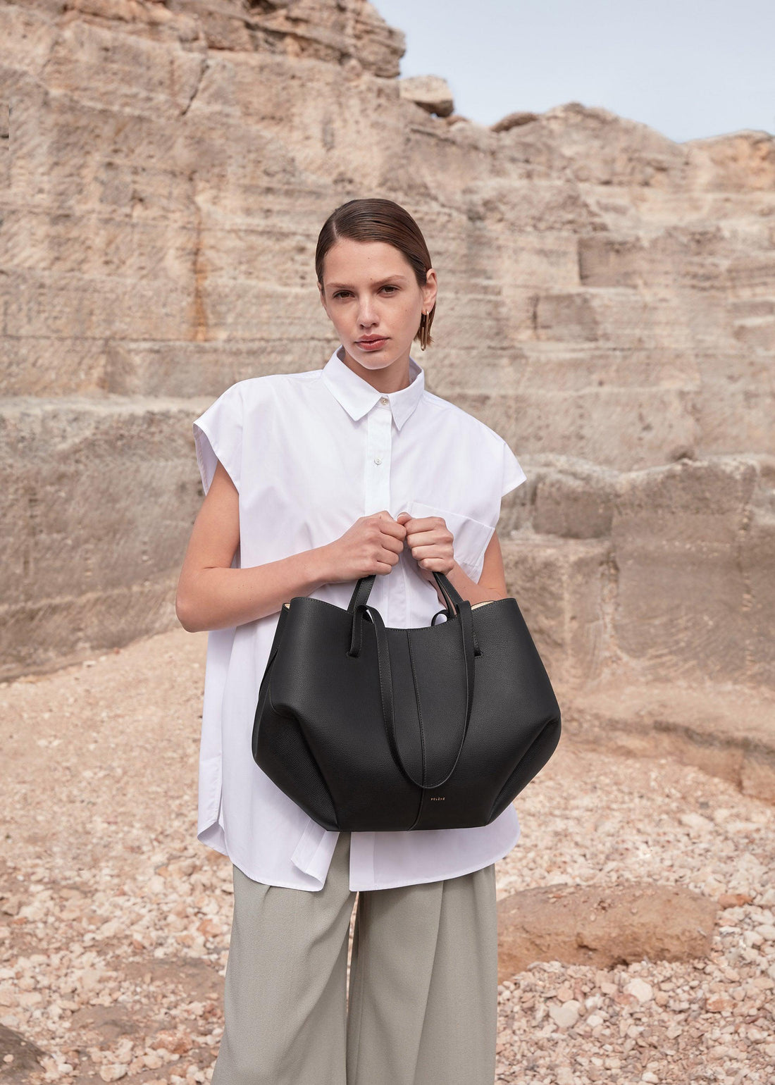 Polene Cyme Edition Textured Black