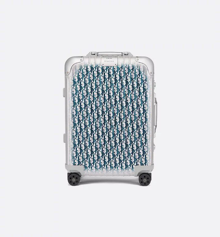 DIOR and RIMOWA Carry-On Suitcase – Black Dior Oblique Aluminum