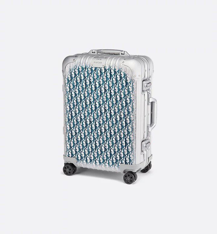 DIOR and RIMOWA Carry-On Suitcase – Black Dior Oblique Aluminum