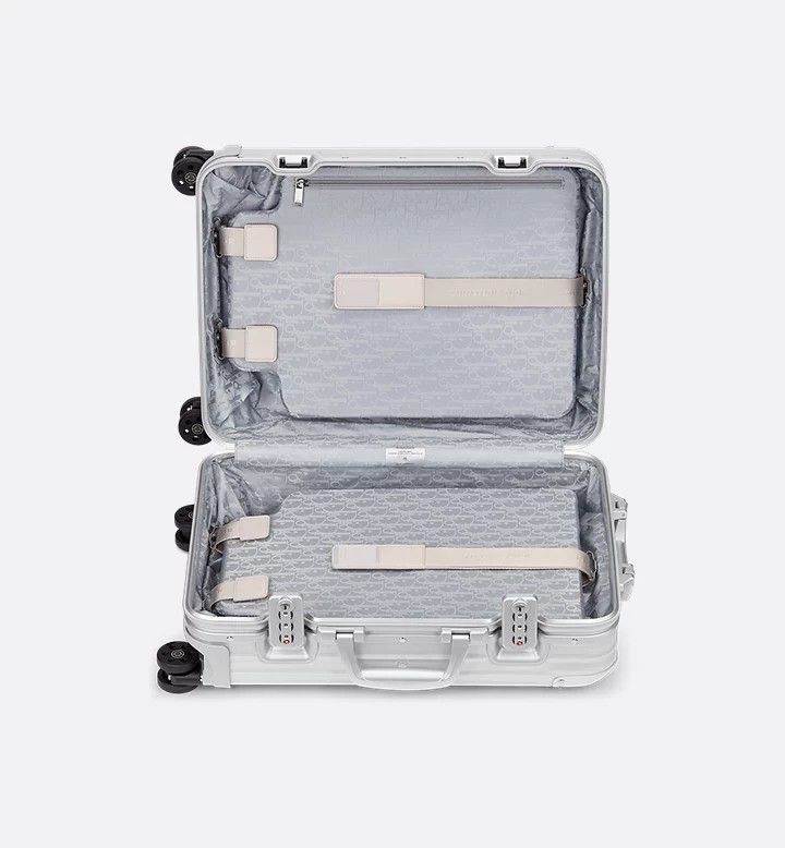 DIOR and RIMOWA Carry-On Suitcase – Black Dior Oblique Aluminum