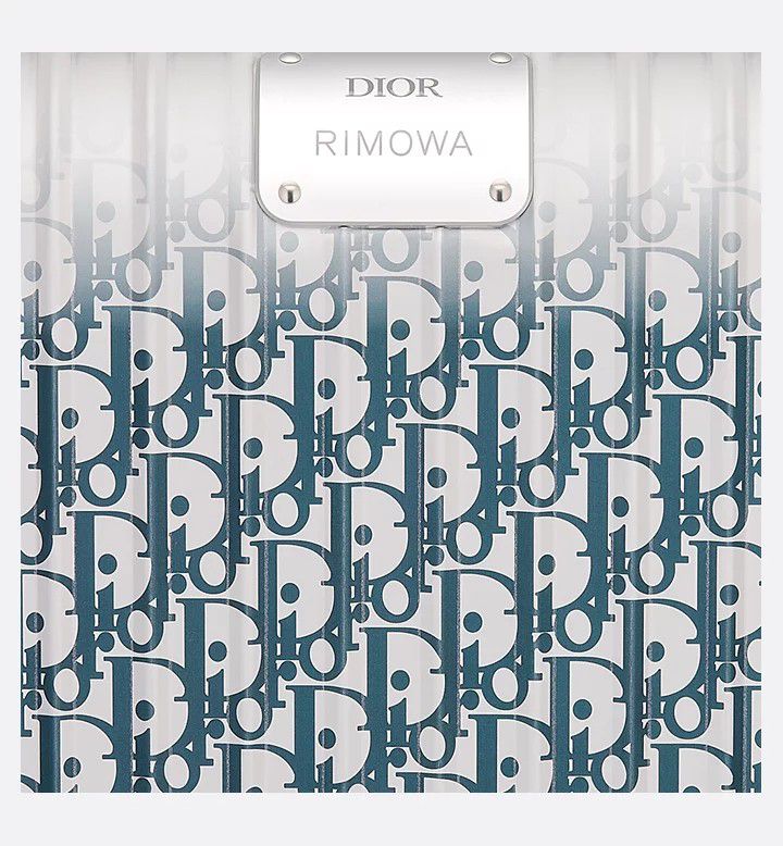 DIOR and RIMOWA Carry-On Suitcase – Black Dior Oblique Aluminum