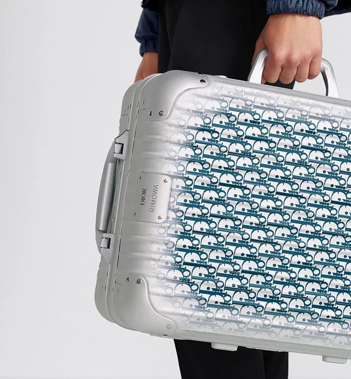DIOR and RIMOWA Carry-On Suitcase – Black Dior Oblique Aluminum