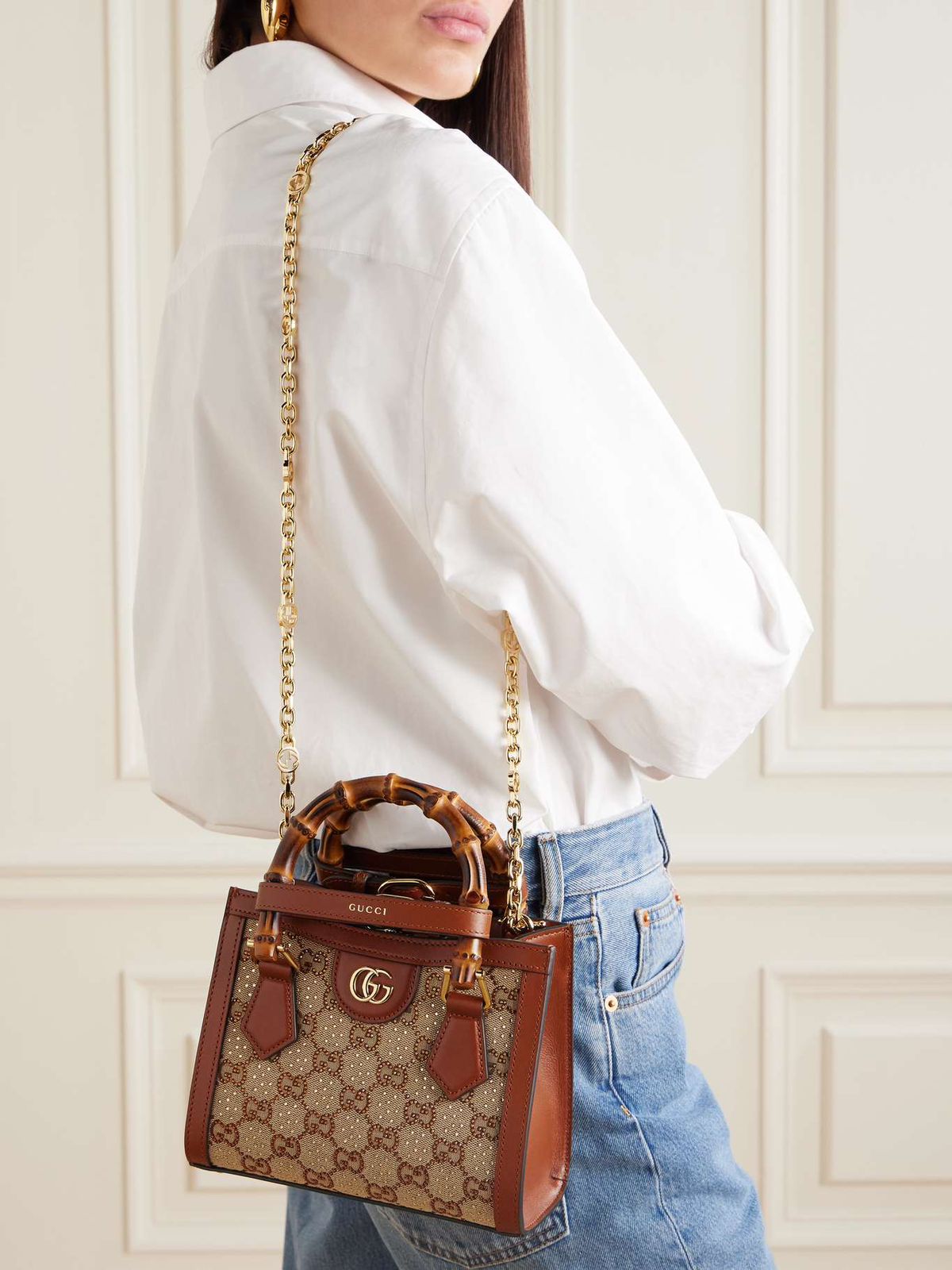 Gucci Diana Mini GG canvas tote bag