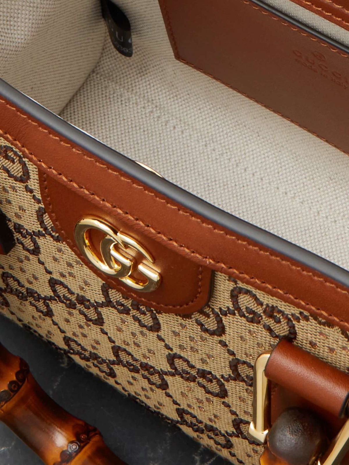 Gucci Diana Mini GG canvas tote bag