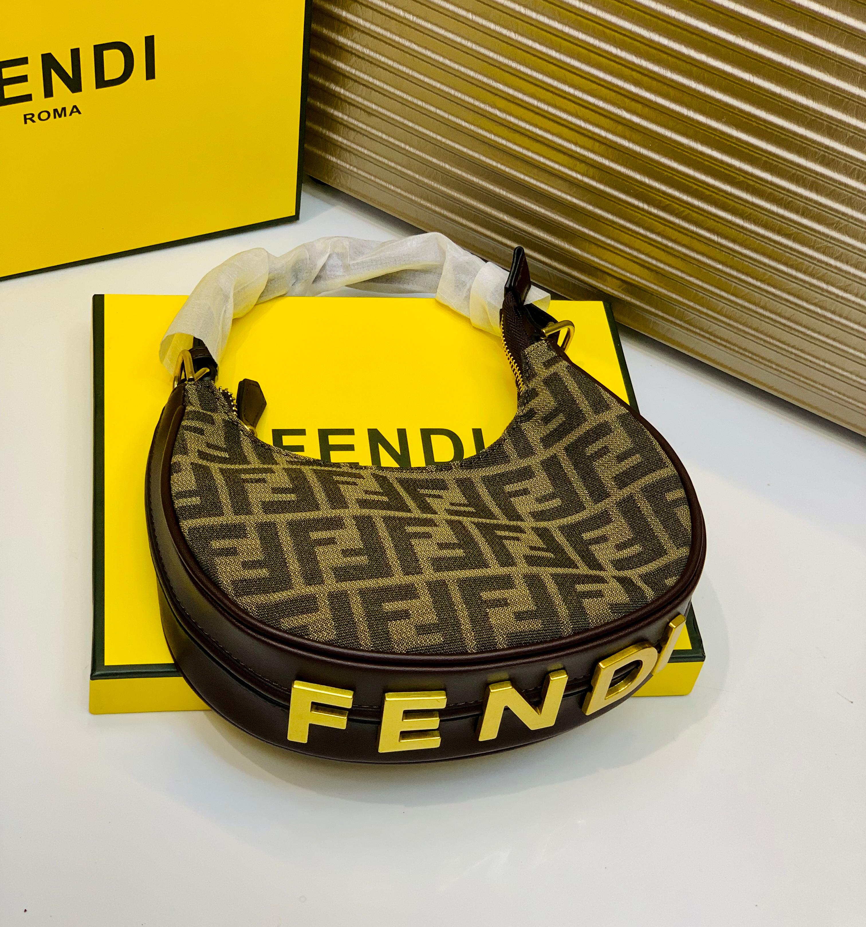 Fendi Crescent Shoulder Sling Bag