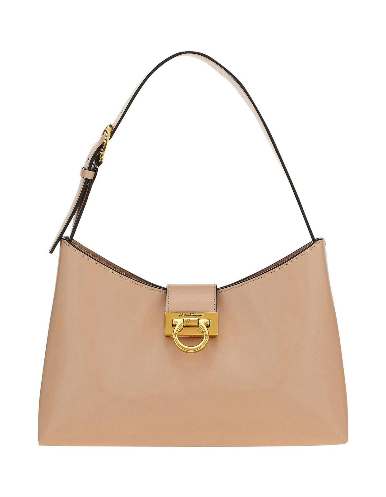 Ferragamo Leather Trifolio Shoulder Bag