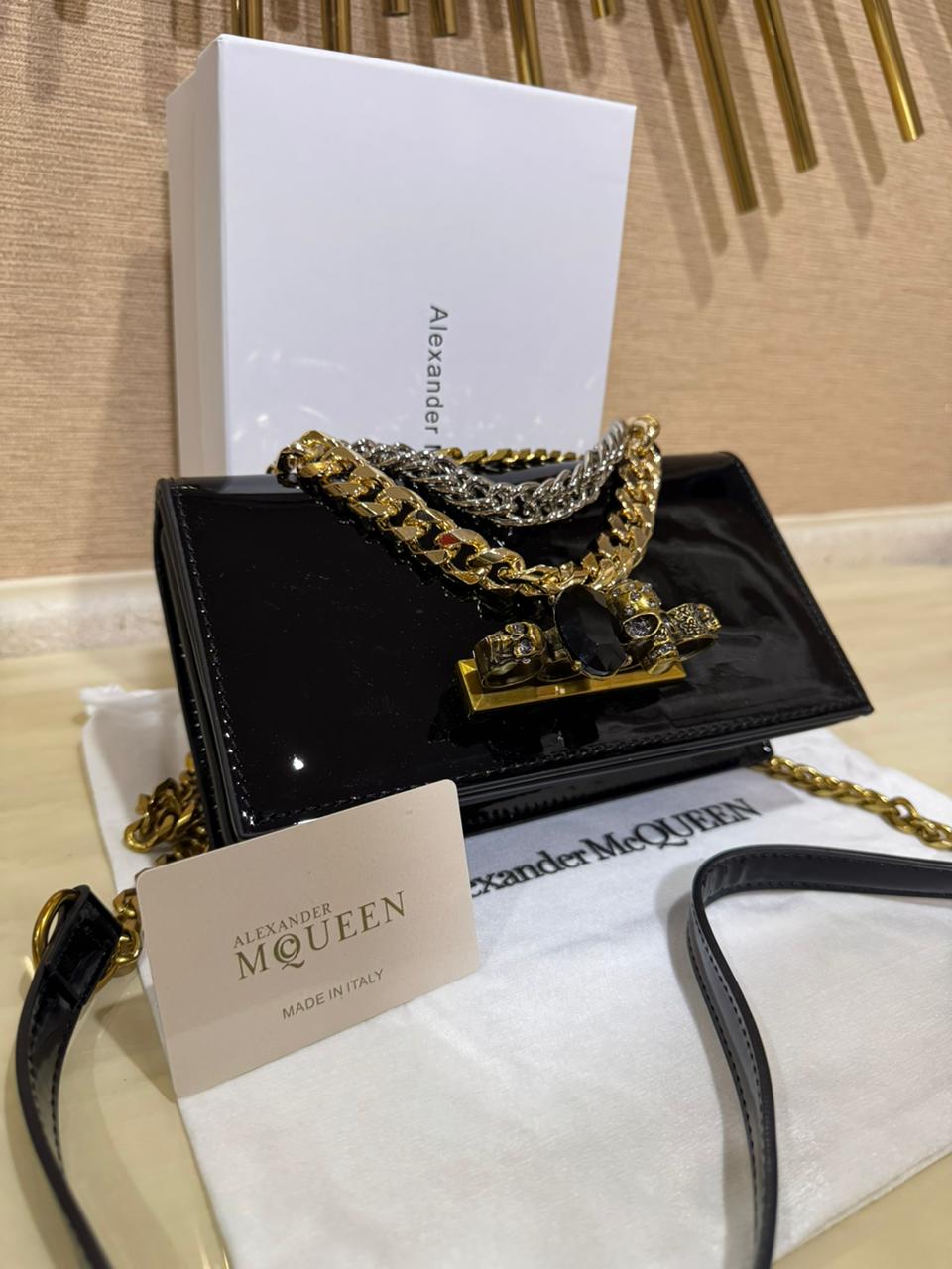 Alexander McQueen Jeweled Satchel Bag