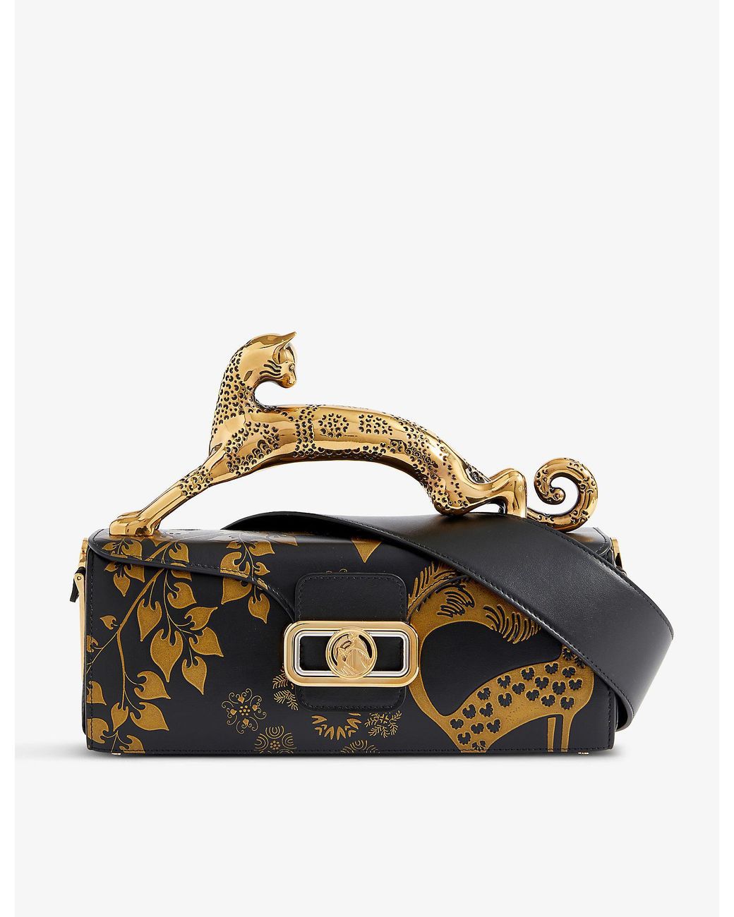 Lanvin Women's Rateau Pencil Cat Leather Shoulder Bag