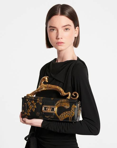 Lanvin Women's Rateau Pencil Cat Leather Shoulder Bag