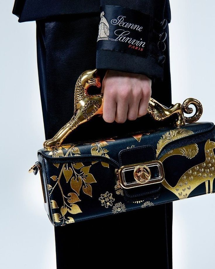 Lanvin Women's Rateau Pencil Cat Leather Shoulder Bag