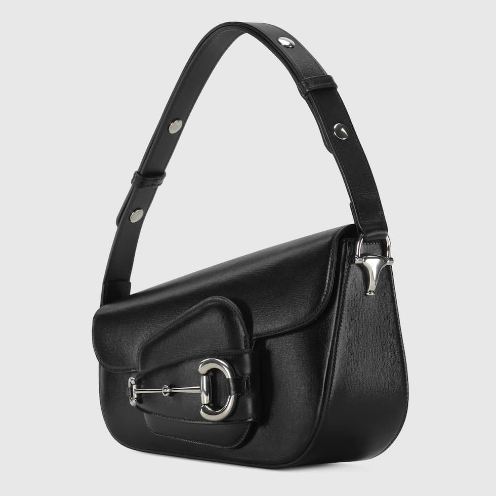 Gucci Horsebit 1955 Monogrammed Small Shoulder Bag