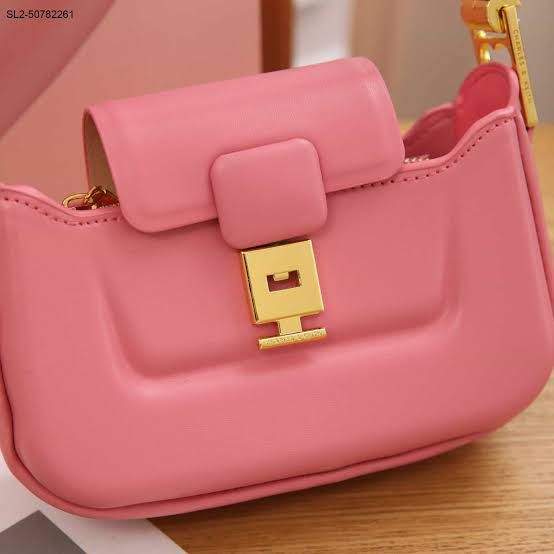 CHARLES & KEITH Koa Leather Push-Lock Top Handle Bag