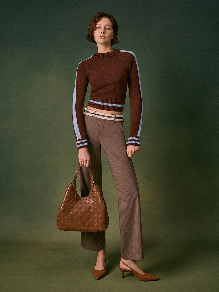 CHARLES & KEITH Ivette Woven Tote Bag