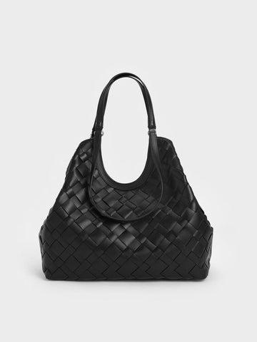 CHARLES & KEITH Ivette Woven Tote Bag