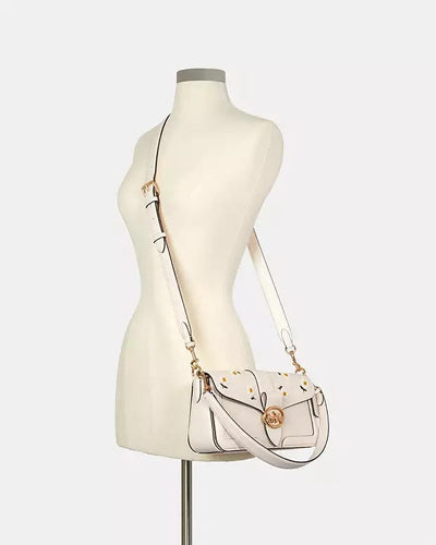 Coach Coach Georgie Shoulder Bag With Daisy Embroidery hover