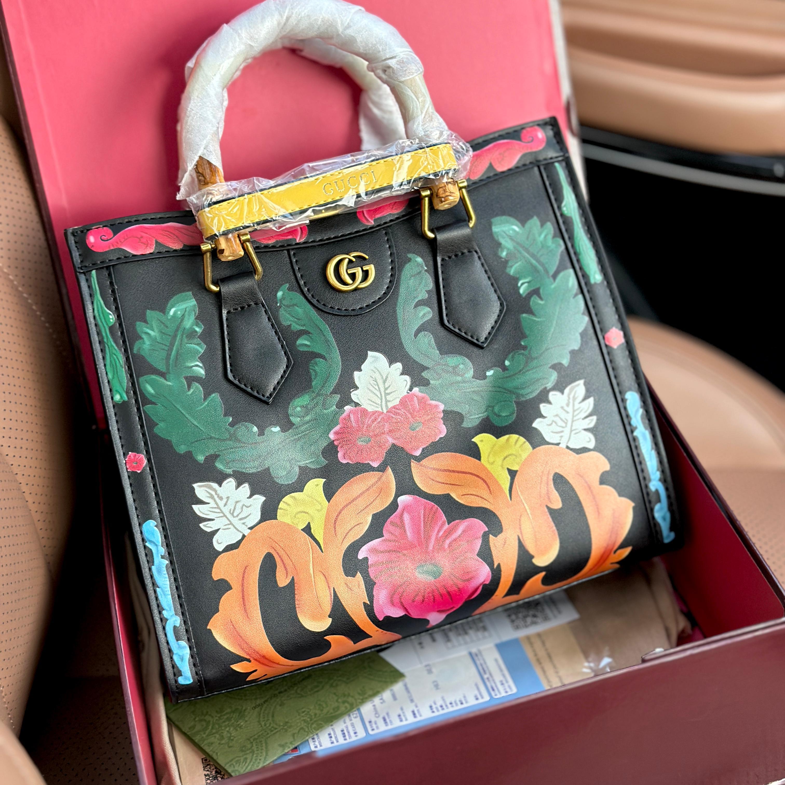 Gucci GG Diana Python Tote Bag
