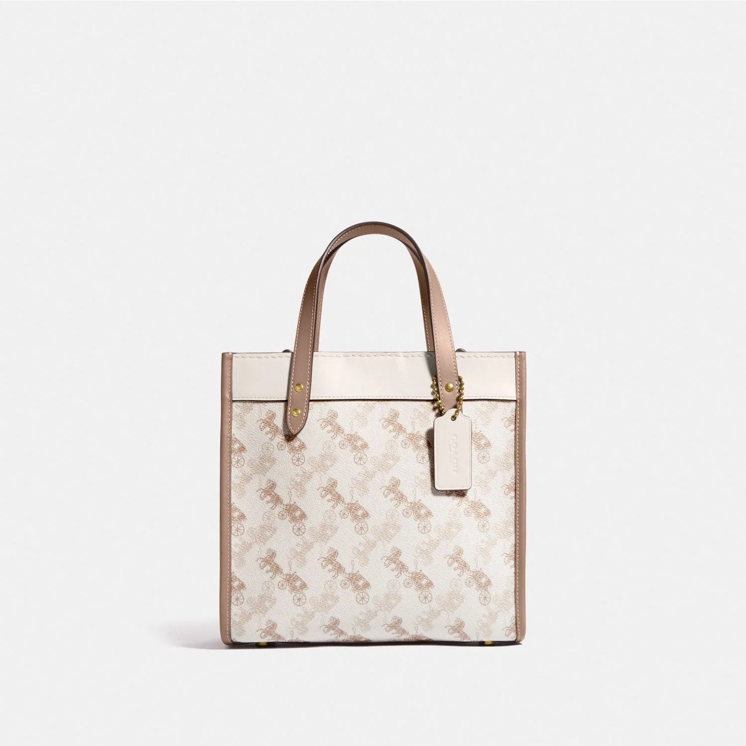 Coach Field Tote 22 In Colorblock With Coach White