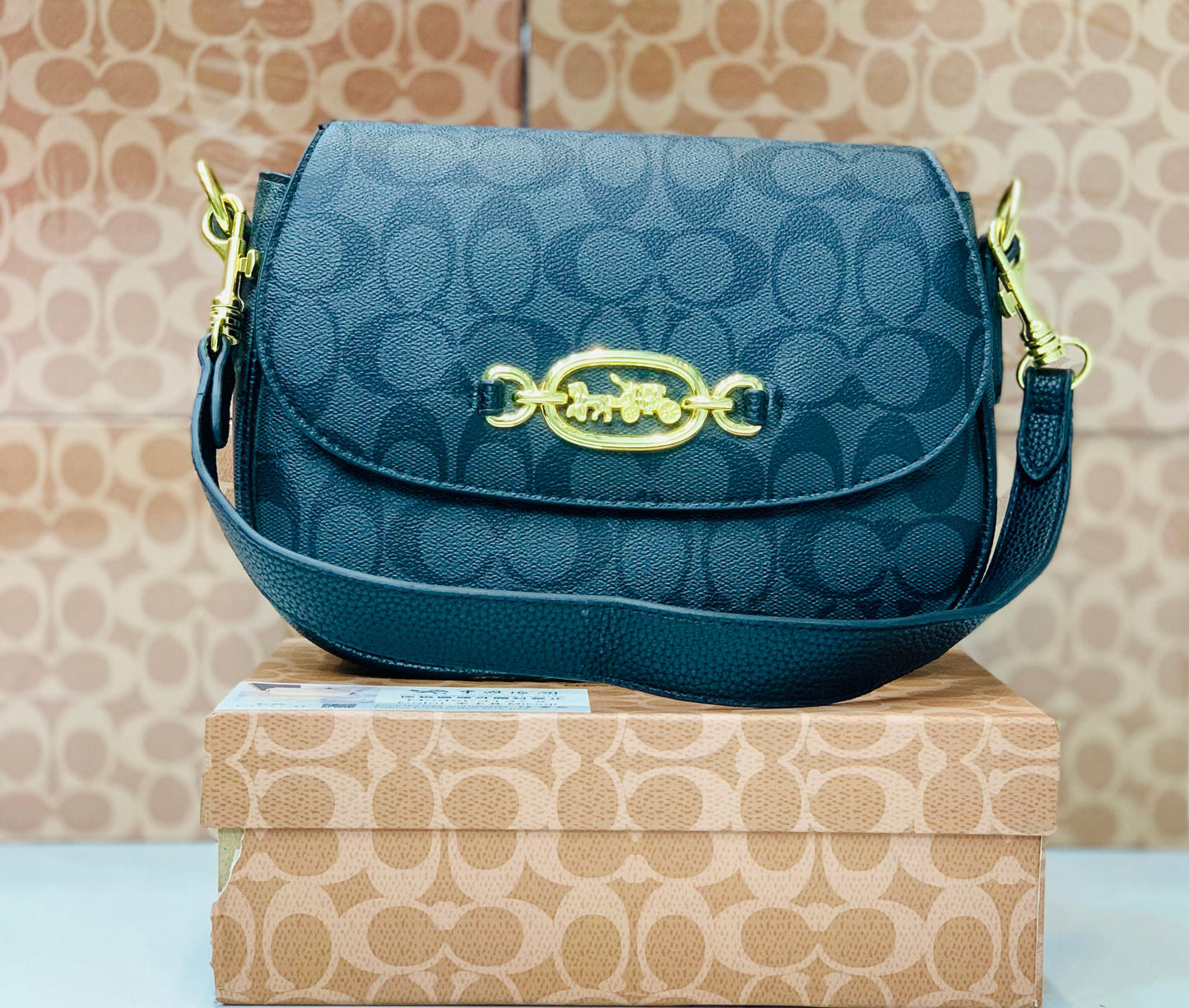 Coach Macie Saddle Bag In Blocked Signature