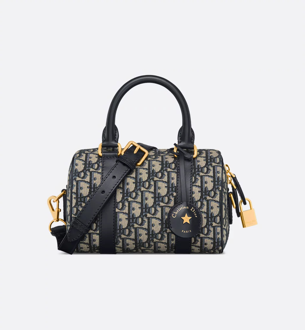Black Dior Groove 20 Bag featuring iconic Oblique jacquard texture and sleek design