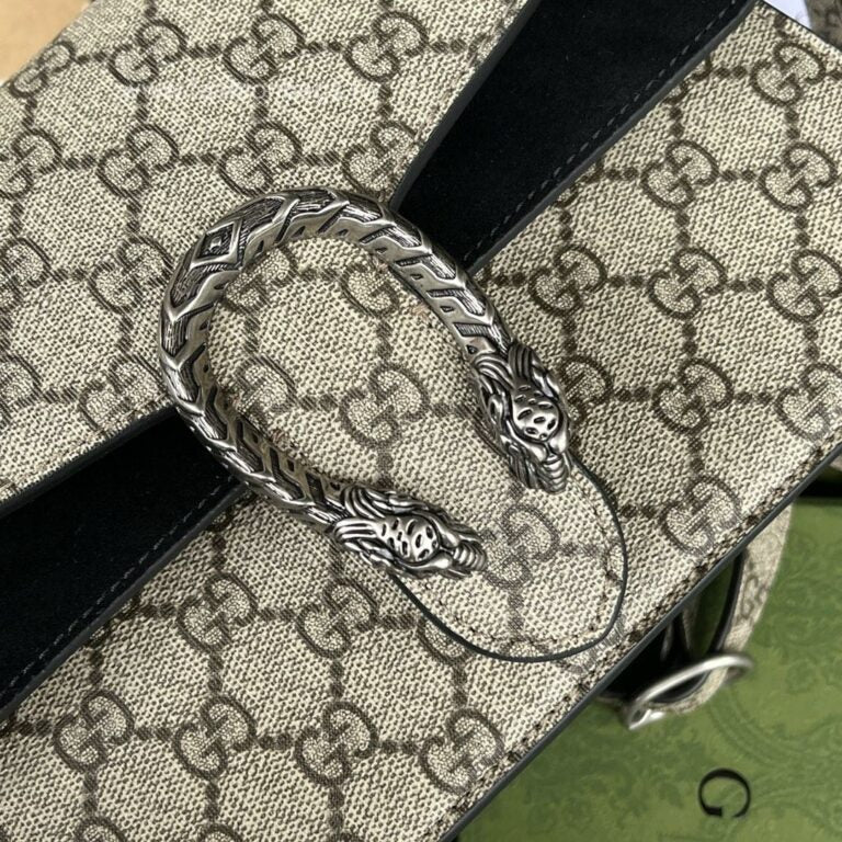 Gucci Dionysus Small GG Supreme Canvas Shoulder and Crossbody Bag 400249