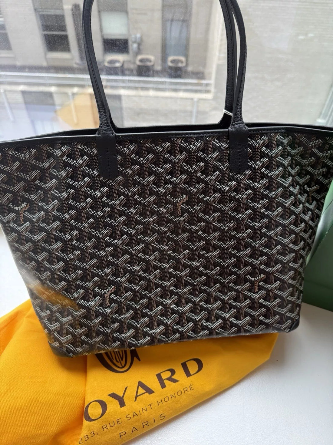 Goyard Goyardine Coated Canvas and Leather Saint Louis PM Tote in Brown – Elegant Luxury Designer Tote Bag for Women.