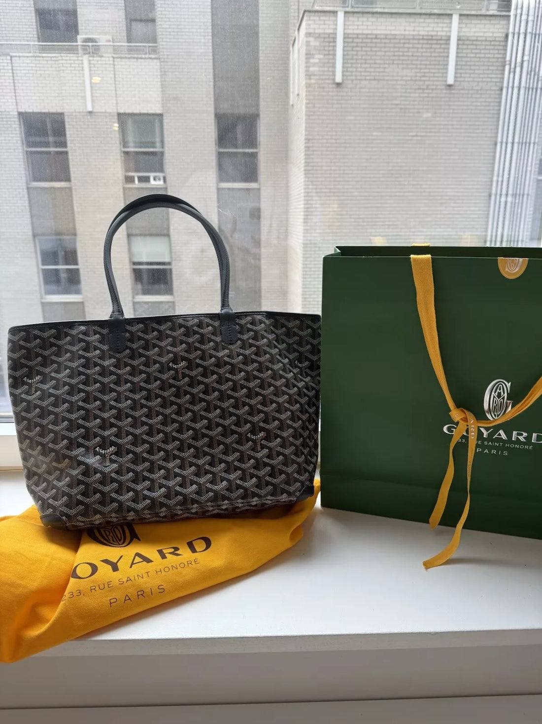 Goyard Goyardine Coated Canvas and Leather Saint Louis PM Tote in Brown – Elegant Luxury Designer Tote Bag for Women.