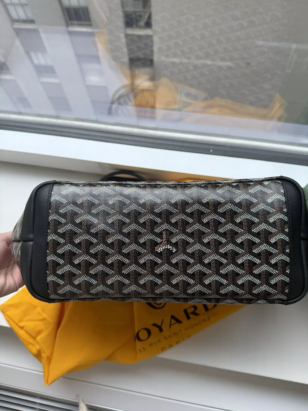 Goyard Goyardine Coated Canvas and Leather Saint Louis PM Tote in Brown – Luxury Designer Tote Bag for Women.