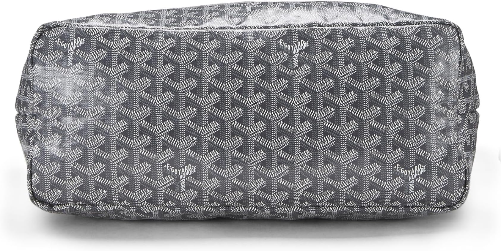 Goyard Goyardine Coated Canvas and Leather Saint Louis PM Tote in Grey – Luxury Designer Tote Bag for Women.