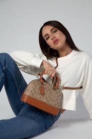 Coach Alma Sierra Satchel Signature