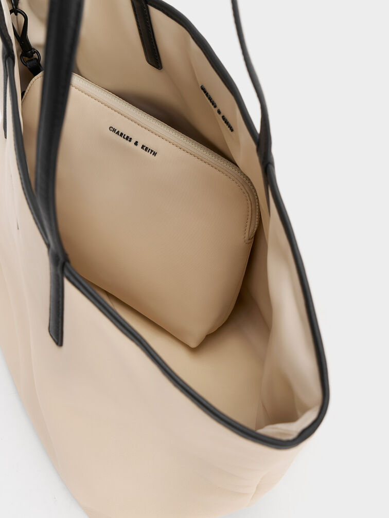 Minimalist beige Sianna Tote Bag perfect for everyday use.
