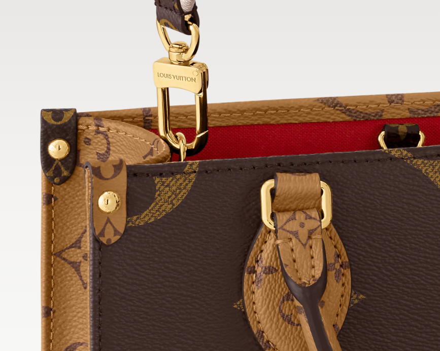Interior view of compact OnTheGo PM mini tote with organized compartments