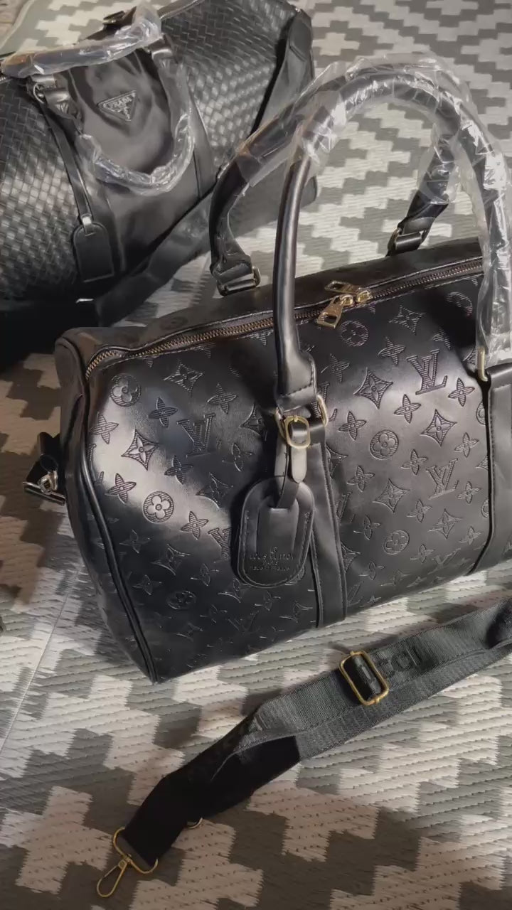 Guvci Quilted Oversized Travel Duffel Bag