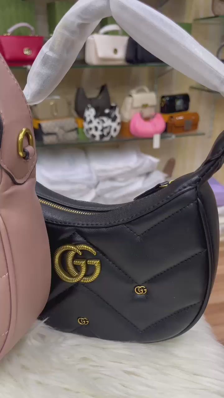 GUCCI GG Marmont half-moon shoulder bag