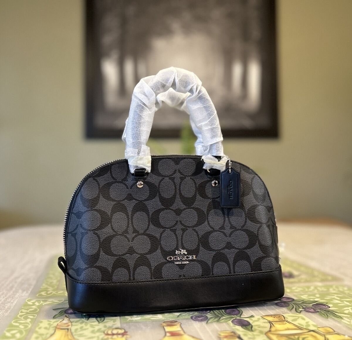 Coach Alma Sierra Satchel Signature